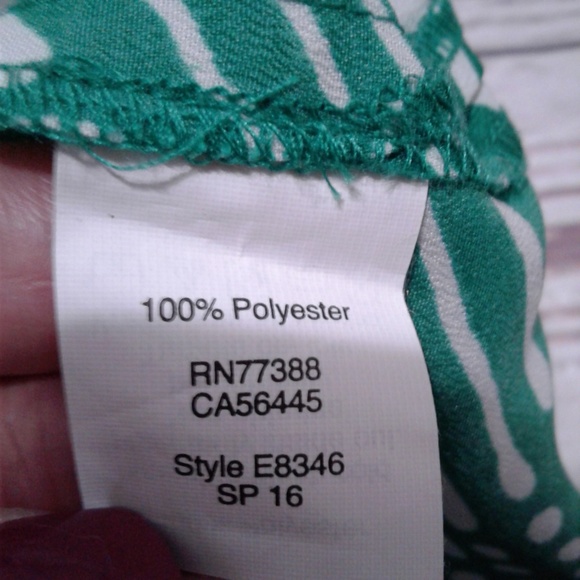 J.Crew Printed Sleeveless Popover Shirt Size 4 - Picture 5 of 6